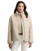 Women's Barbour Ami Casual Fleece Jacket - Ecru