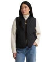 Women's Barbour Glendyn Quilted Gilet - Black / Ancient 