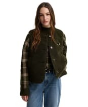 Women's Barbour Bowes Fleece Gilet - Olive