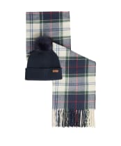Women’s Barbour Dover Beanie & Hailes Scarf Gift Set - LIGHT EVERGREEN
