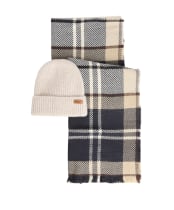 Women's Barbour Pendle Beanie & Blair Scarf Gift Set - LIGHT BIRCHWOOD