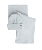 Women's Barbour Emmy Beanie & Scarf Gift Set - Soft Blue