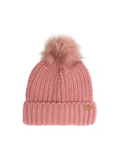 Women's Barbour Saltburn Bobble Hat - Dusty Rose
