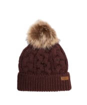 Women's Barbour Penshaw Cable Beanie - Fig
