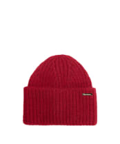 Women's Barbour Meryl Beanie Hat - Cranberry