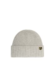 Women's Barbour Annette Knitted Beanie Hat - WINTER LINEN