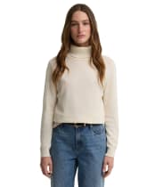 Women’s Barbour Pendle Roll Collar Sweater - ECRU/BIRCHWOOD T