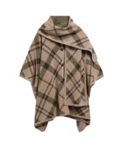 Women's Barbour Vienna Knitted Cape - Warm Trench Multi