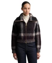 Women's Barbour Carville Knitted Zip Through Jumper - Multi