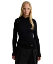 Women's Barbour International Molina Knitted Jumper - Black