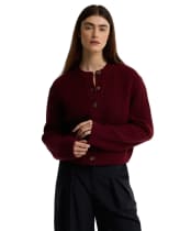 Women's Barbour Adalyn Knitted Cardigan - Cranberry Red