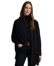 Women's Barbour Eva Knitted Cape - Black