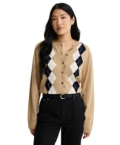 Women's Barbour Mariana Knitted Cardigan - Warm Trench Multi