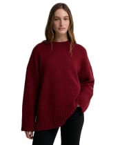 Women's Barbour Gaia Knitted Jumper - Cranberry Red