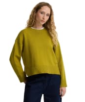 Women's Barbour Harling Cotton Knitted Jumper - Pear