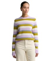 Women's Barbour Woodhouse Striped Cashmere Blend Knitted Jumper - Frosted Heather Stripe