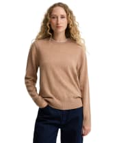Women's Barbour Penwood Cashmere Knitted Jumper - Camel