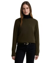 Women's Barbour Penwood Cashmere Knitted Jumper - Olive