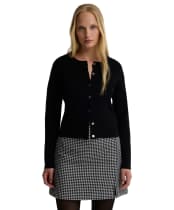 Women's Barbour International Colletta Knitted Cardigan - Black
