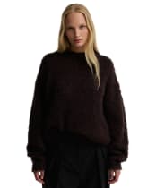 Women's Barbour International Gea Knitted Jumper - Truffle