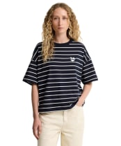 Women's Barbour Ambleside Striped Top - Dark Navy / Cloud