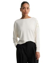 Women's Barbour International Cyrus Top - Off White