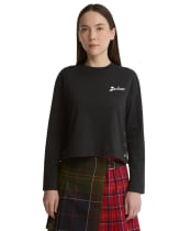 Women's Barbour Pauline Long Sleeve Top - Black