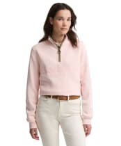 Women's Barbour Cynthia Half Zip Sweatshirt - Pink Blush