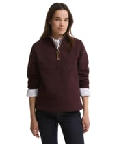 Women's Barbour Cynthia Half Zip Sweatshirt - Fig