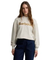 Women's Barbour Hartland Hoodie - CLOUD MARL/WARM