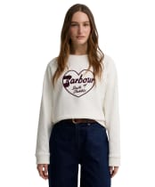 Women's Barbour Ambleside Sweatshirt - Cloud