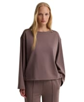 Women's Barbour International Kenna Sweatshirt - Truffle