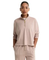 Women's Barbour International Kemora Half Zip Sweatshirt - Black