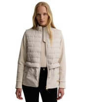 Women's Barbour International Ari Quilted Sweat - Moonbeam