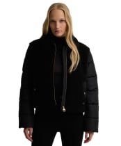 Women's Barbour International Luna Fleece Quilted Jacket - Black