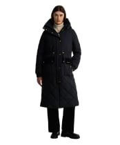 Women's Barbour Alverstone Puffer Jacket - Black / Ancient 