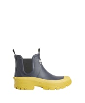 Women's Barbour Nimbus Chelsea Wellingtons - NAVY/CHARTRUSSE
