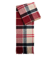 Women's Barbour Deanna Tartan Scarf - LIGHT CARDINAL