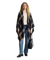 Women's Barbour Isabelle Tartan Serape - Midnight Tartan