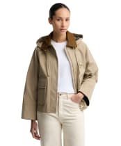 Women's Barbour Terrington Showerproof Jacket - Light Trench / Ancient