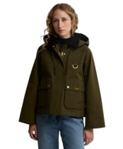 Women's Barbour Terrington Showerproof Jacket - Olive / Shadow Classic