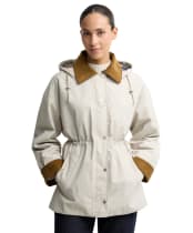 Women's Barbour Evelyn Showerproof Jacket - Mist / Birchwood Dress