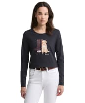 Women's Barbour Hedley Long Sleeve T-Shirt - Dark Navy