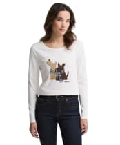 Women's Barbour Lossie Long Sleeve T-Shirt - Cloud
