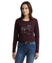 Women's Barbour Rosamund Long Sleeve T-Shirt - Fig