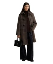 Women's Barbour Melody Check Wool Duffle Coat - Prince of Wales