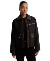 Women's Barbour International Donnington Waxed Jacket - Rustic / Truffle Northumberland