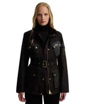 Women's Barbour International Heritage Waxed Jacket - Rustic / Truffle Northumberland