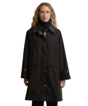 Women's Barbour Agatha Waxed Jacket - Rustic / Shadow Check
