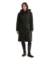 Women's Barbour Antoinette Waxed Jacket - Sage / Classic